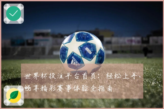 世界杯投注平台首页：轻松上手，畅享精彩赛事体验全指南