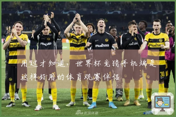 用过才知道，世界杯竞猜手机端是这样好用的体育观赛伴侣